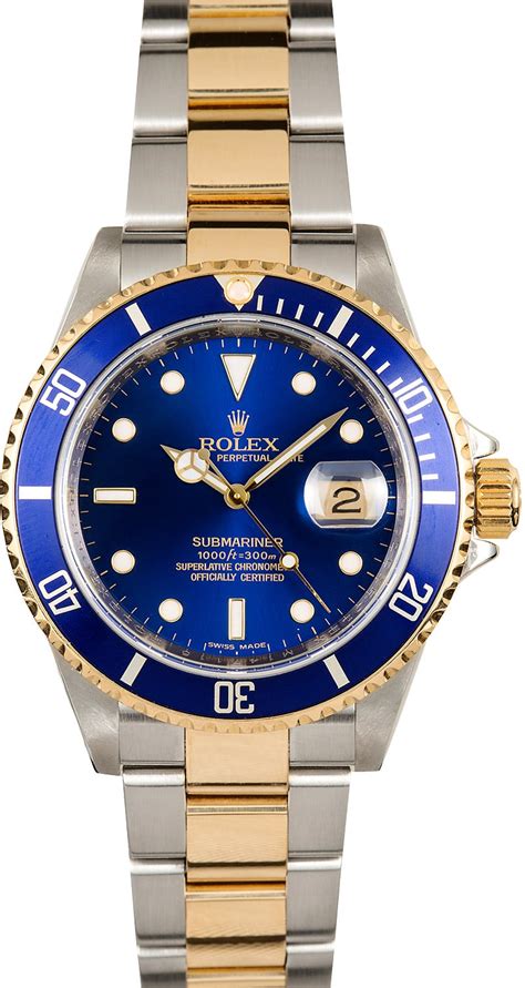 rolex 16613 blue dial|rolex submariner 16613 review.